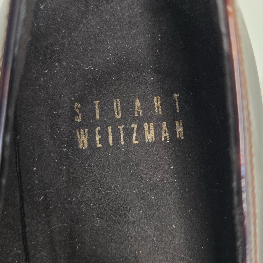 Stuart Weitzman Tortoiseshell Patent Leather Wedge Pumps | Size 7| Made in Spain - Picture 14 of 15